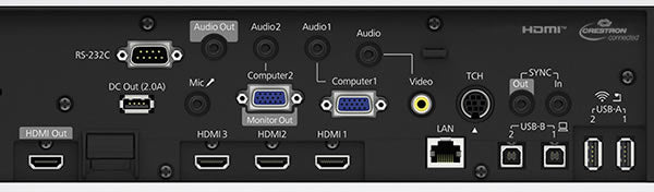 Epson EB-1480Fi rear panel