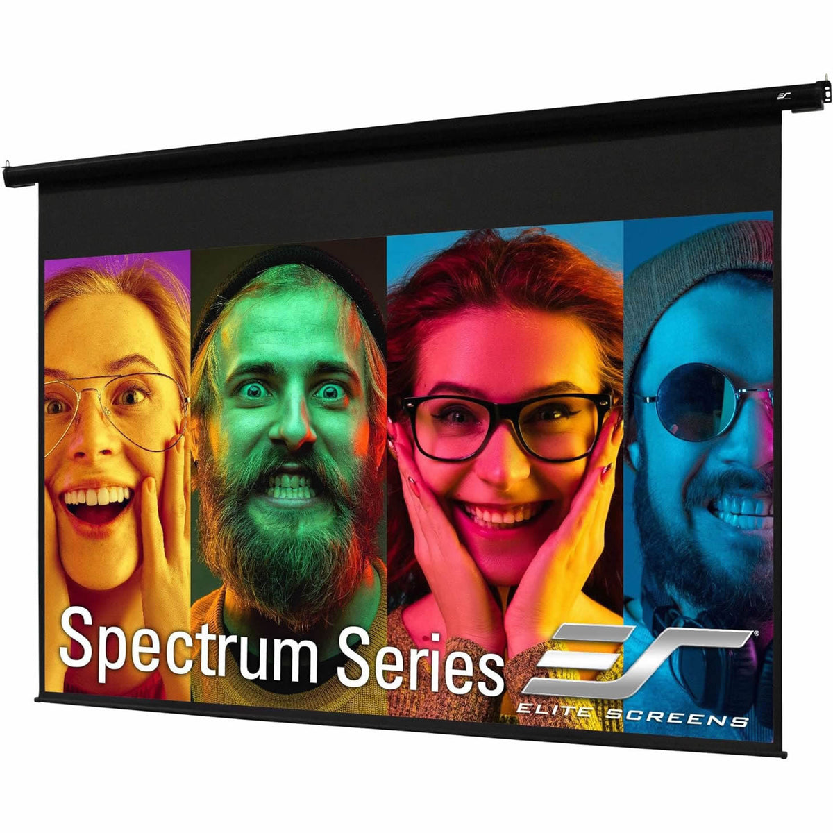 Elite motorised screen black