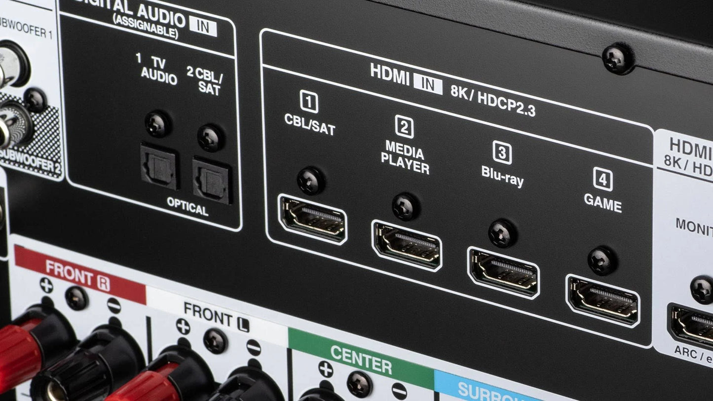 Denon AVR-X580BT connections