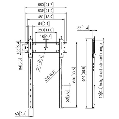 Vogel's PFW 6815 Fixed Portrait Wall Mount specifications