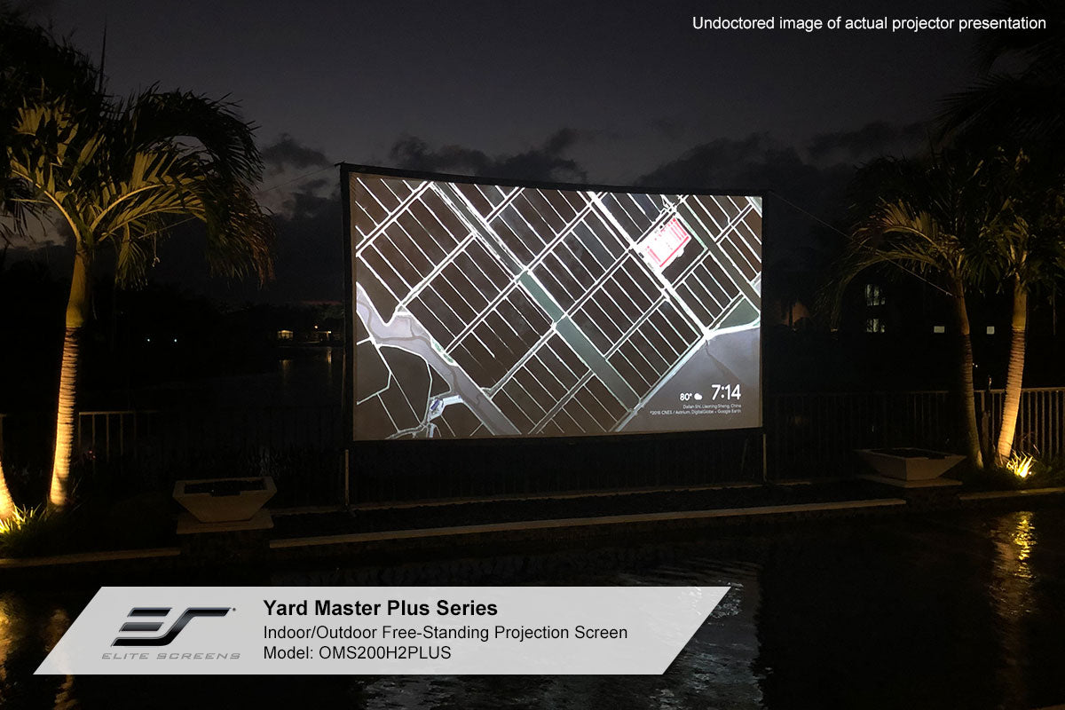 Elite Yard Master Plus Screen outside night