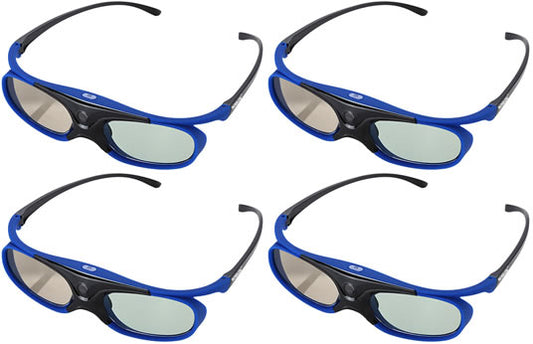 4x Bundle Boblov DLP Link 3D Wireless Glasses blue