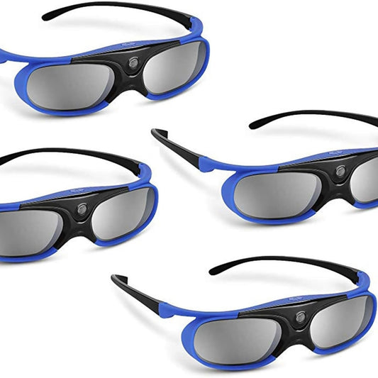 Blue DLP Link 3D Glasses 4 x Glasses Bundle