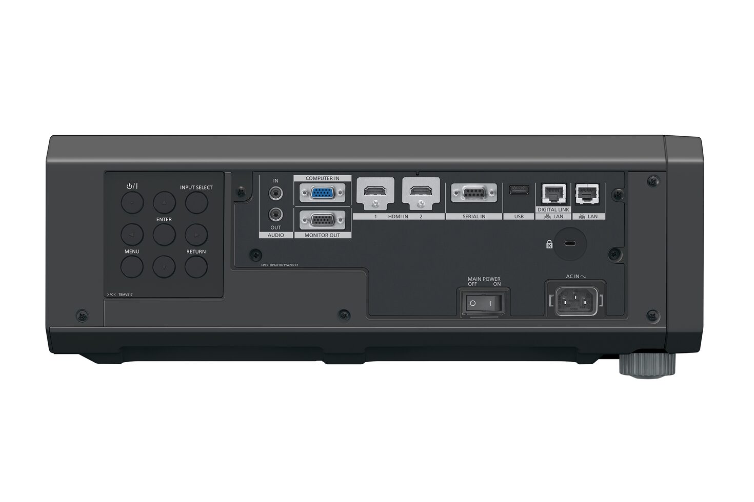 Panasonic PT-FRQ50B rear