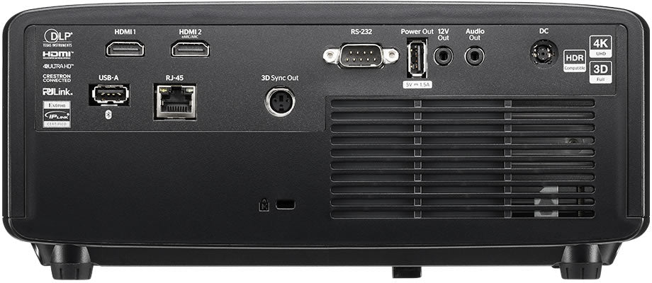 Optoma PK230R 4K Laser Home Theatre Projector rear