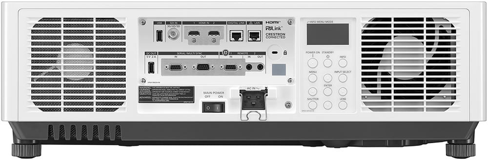 Panasonic PT-MZ11KLWE rear