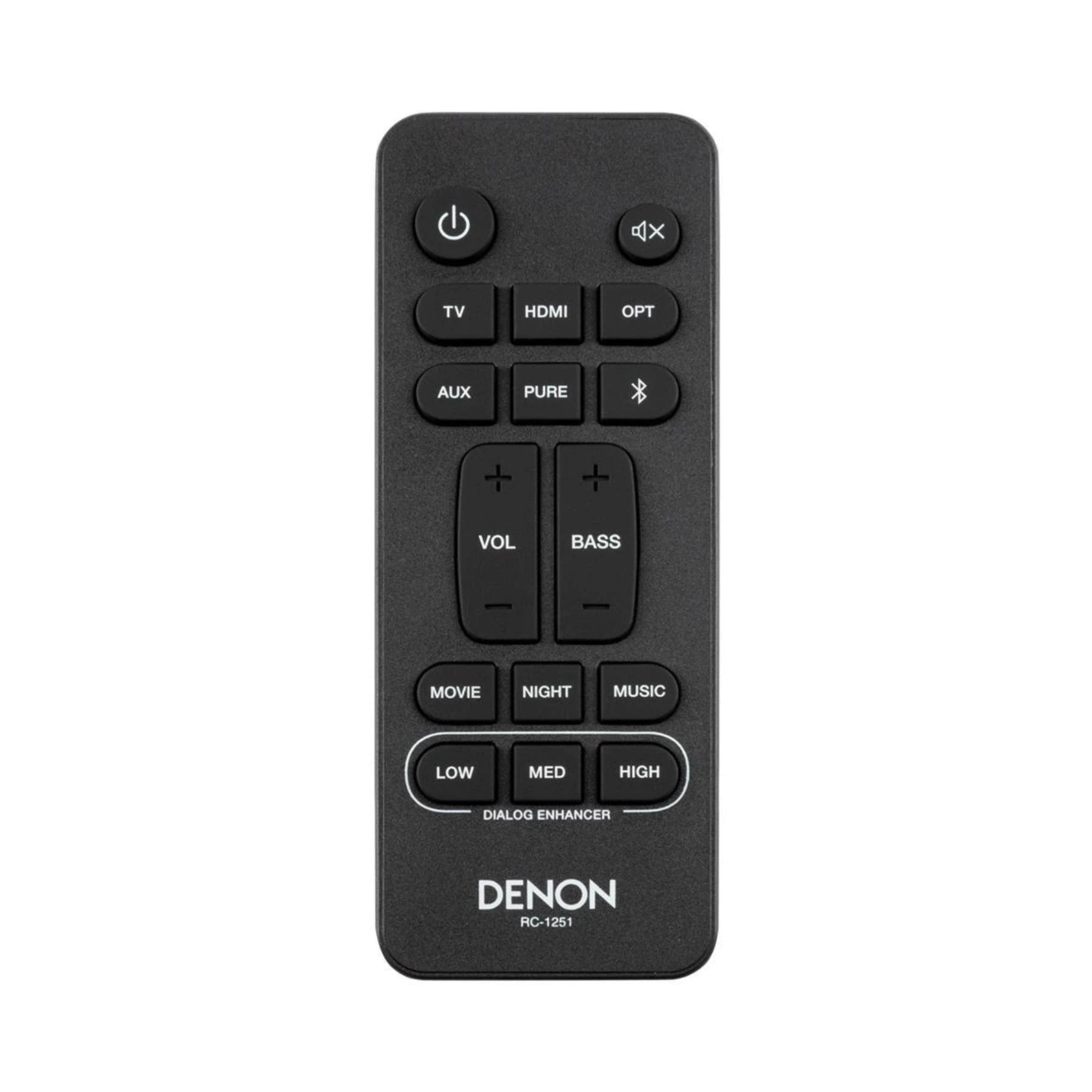 Denon DHT-S217 Sound Bar remote