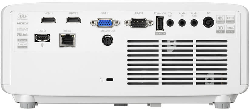 Optoma ZH521ST Full HD 5300lm Laser Short Throw Projector REAR